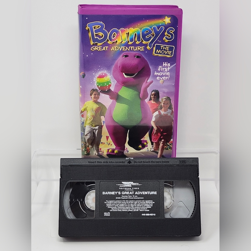 Barney's Great Adventure VHS Tape